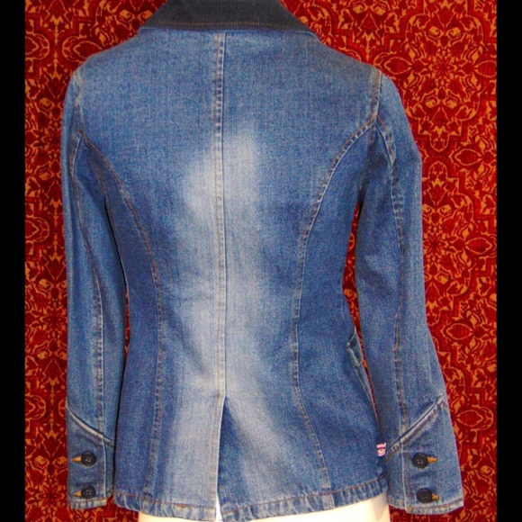 ZUTOPIA denim jacket L w/SPOT ⚠️🕙 - Picture 7 of 8
